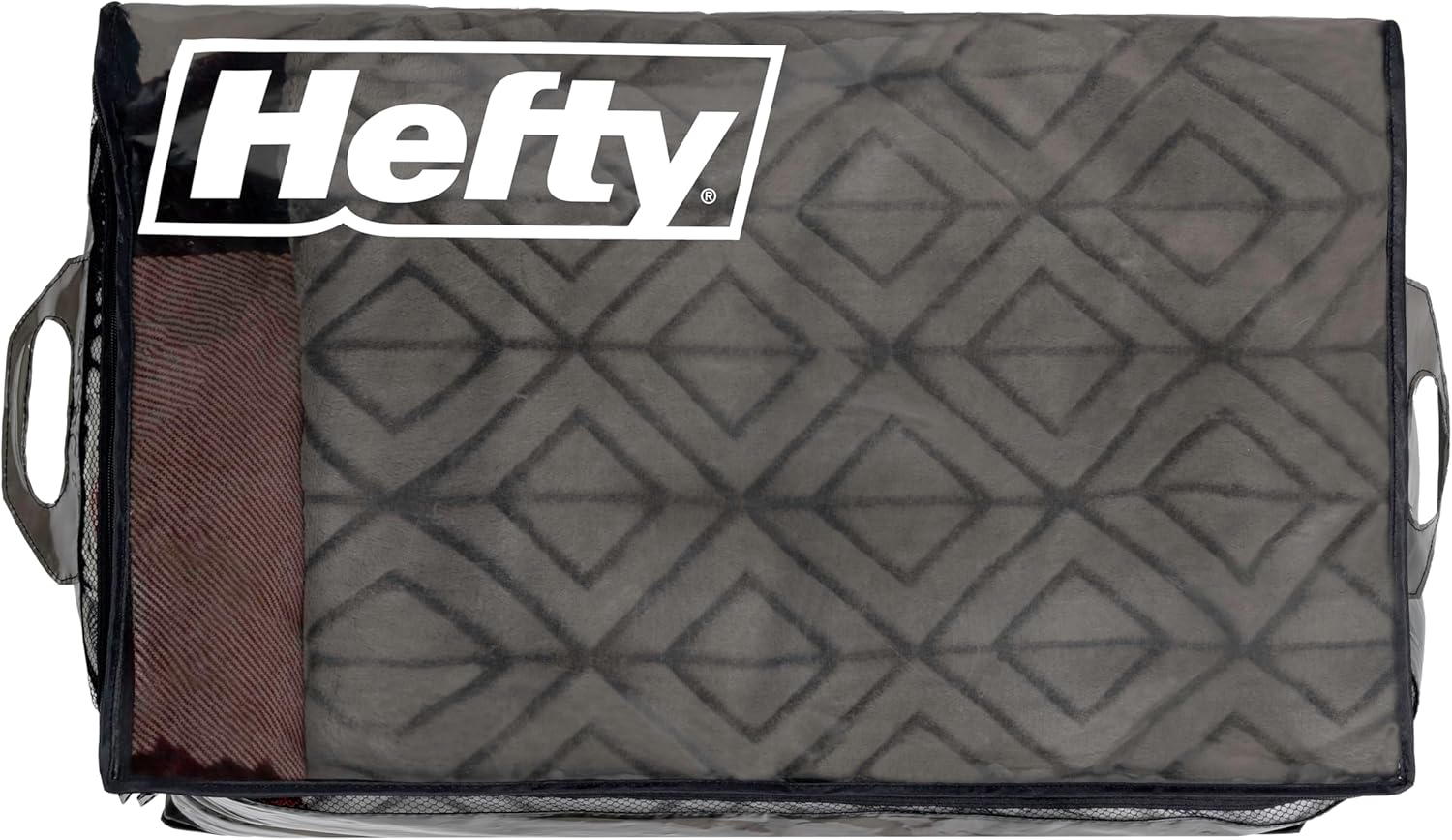 Hefty Storage Bags Extra Large Double Zipper Backpack, Heavy Duty Water Resistant Moving Totes with Shoulder Straps, Foldable Reusable Packing Organizers, 2 Pack (X-Large Black) - Image 8